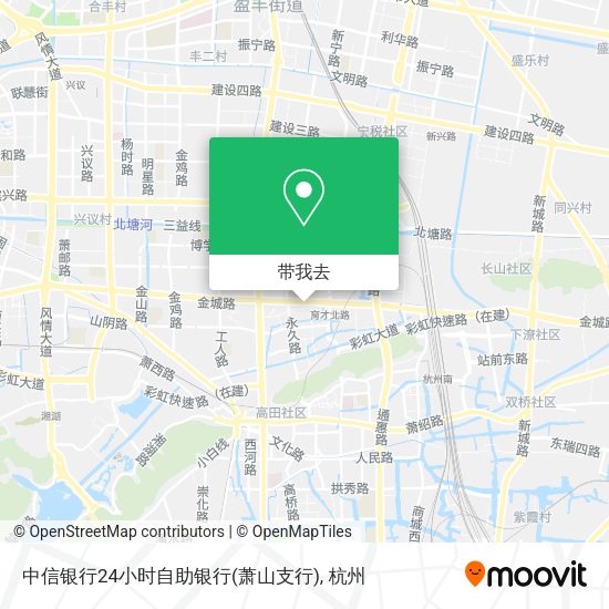 中信银行24小时自助银行(萧山支行)地图