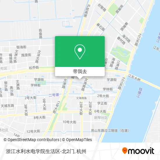 浙江水利水电学院生活区-北2门地图