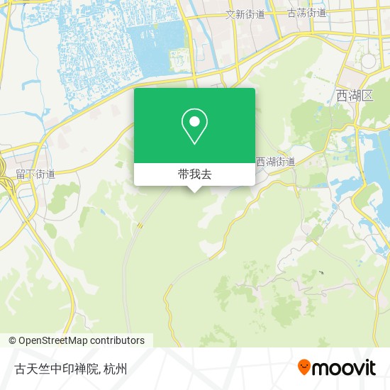 古天竺中印禅院地图