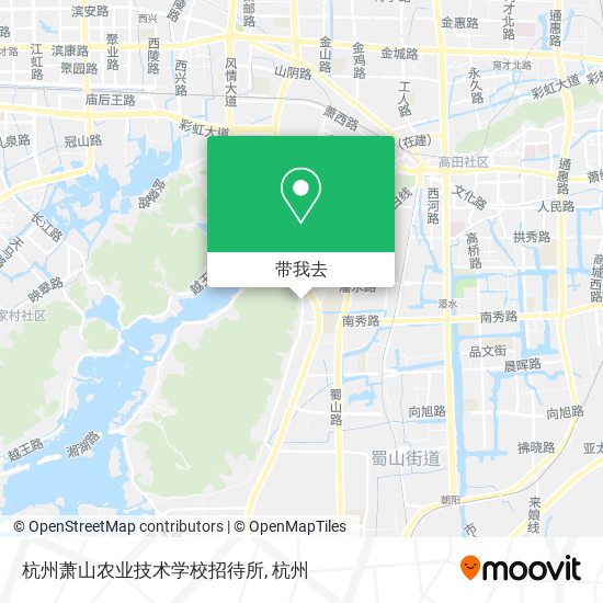杭州萧山农业技术学校招待所地图
