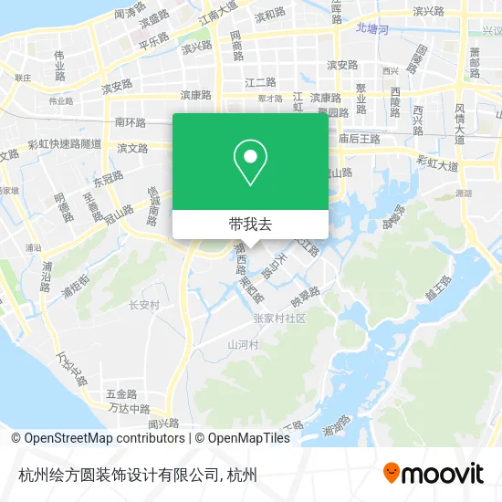 杭州绘方圆装饰设计有限公司地图