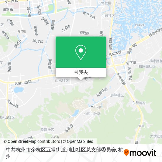 中共杭州市余杭区五常街道荆山社区总支部委员会地图