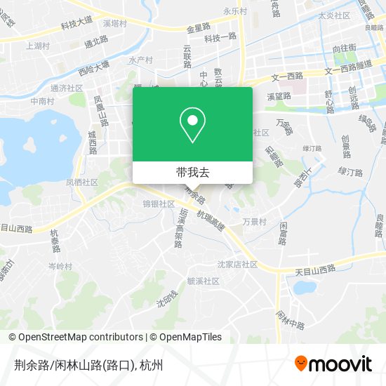 荆余路/闲林山路(路口)地图