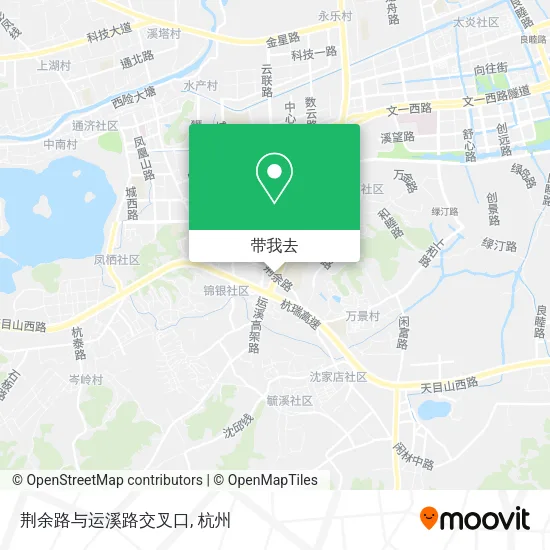 荆余路与运溪路交叉口地图