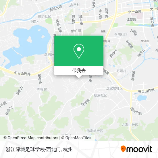 浙江绿城足球学校-西北门地图