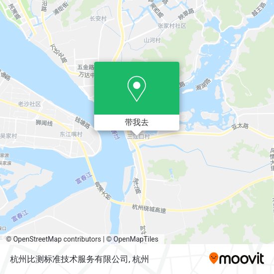 杭州比测标准技术服务有限公司地图