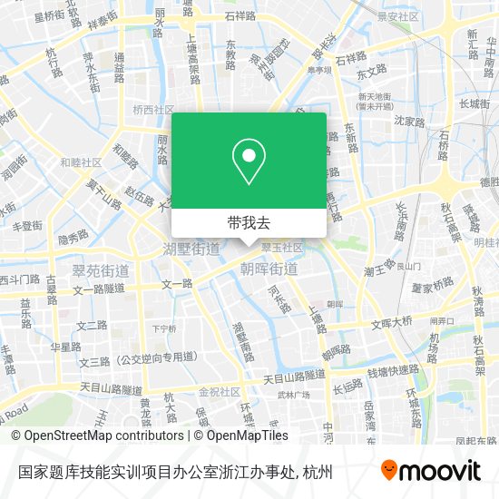 国家题库技能实训项目办公室浙江办事处地图