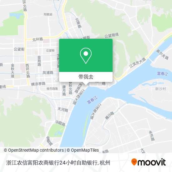浙江农信富阳农商银行24小时自助银行地图