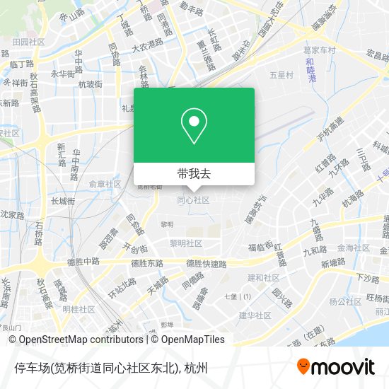 停车场(笕桥街道同心社区东北)地图