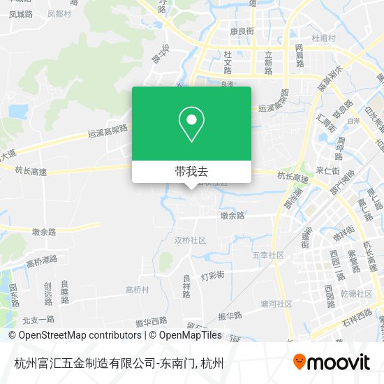杭州富汇五金制造有限公司-东南门地图