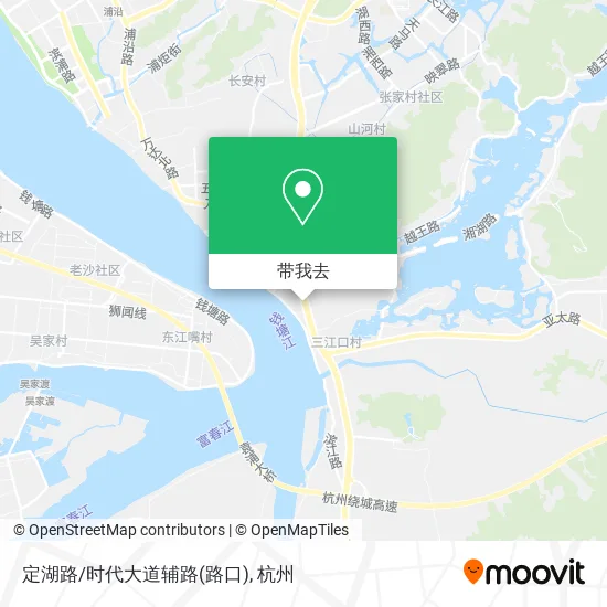 定湖路/时代大道辅路(路口)地图