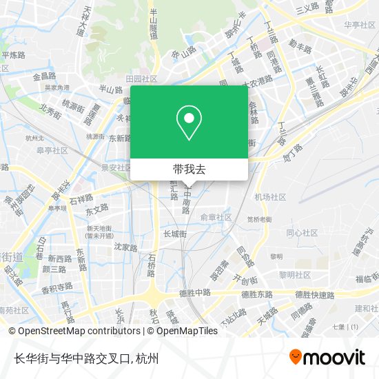 长华街与华中路交叉口地图