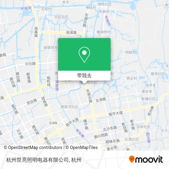 杭州世亮照明电器有限公司地图