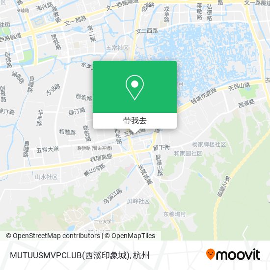 MUTUUSMVPCLUB(西溪印象城)地图