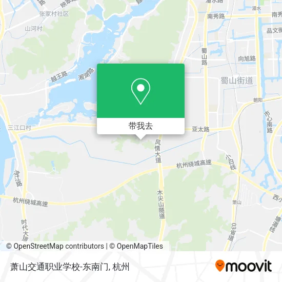 萧山交通职业学校-东南门地图