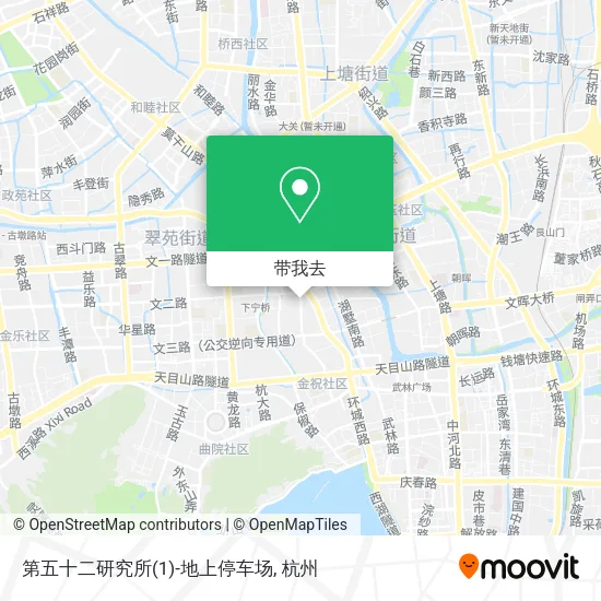 第五十二研究所(1)-地上停车场地图