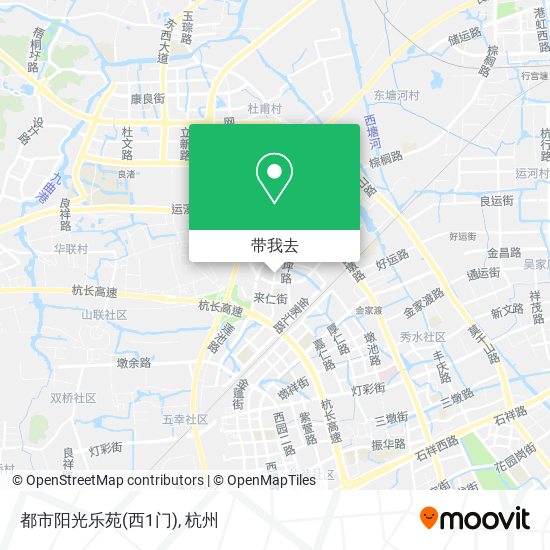 都市阳光乐苑(西1门)地图