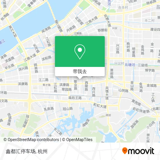 鑫都汇停车场地图