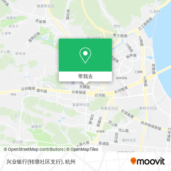 兴业银行(转塘社区支行)地图