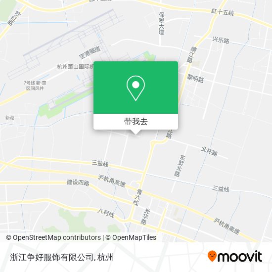 浙江争好服饰有限公司地图