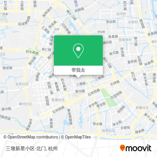 三墩新星小区-北门地图