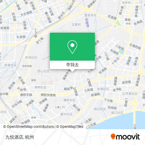 九悦酒店地图