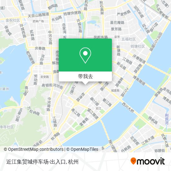 近江集贸城停车场-出入口地图