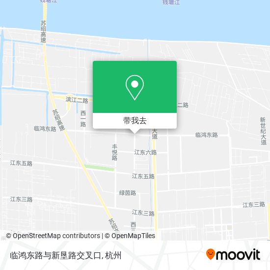 临鸿东路与新垦路交叉口地图