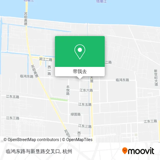 临鸿东路与新垦路交叉口地图