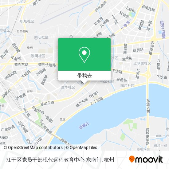 江干区党员干部现代远程教育中心-东南门地图
