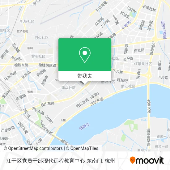江干区党员干部现代远程教育中心-东南门地图