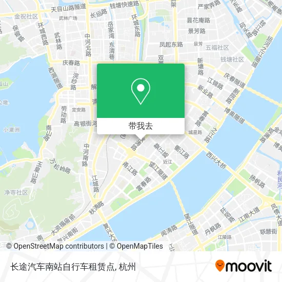 长途汽车南站自行车租赁点地图