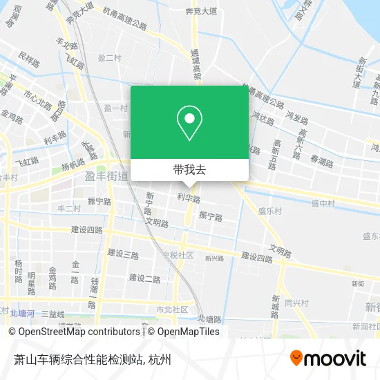 萧山车辆综合性能检测站地图