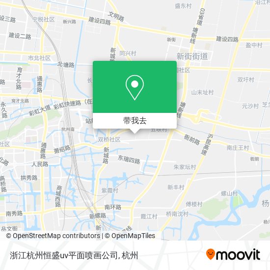 浙江杭州恒盛uv平面喷画公司地图