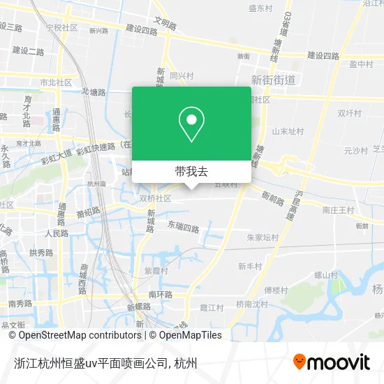 浙江杭州恒盛uv平面喷画公司地图