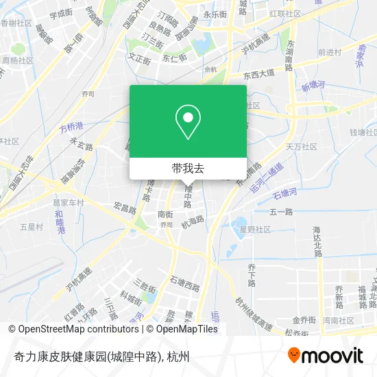 奇力康皮肤健康园(城隍中路)地图