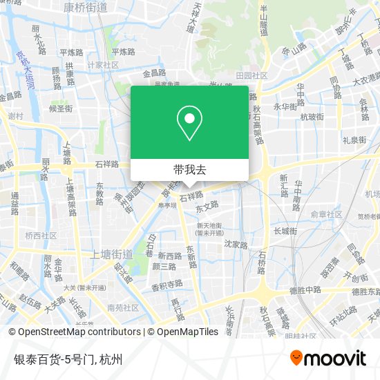银泰百货-5号门地图