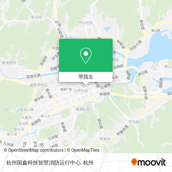 杭州国鑫科技智慧消防运行中心地图