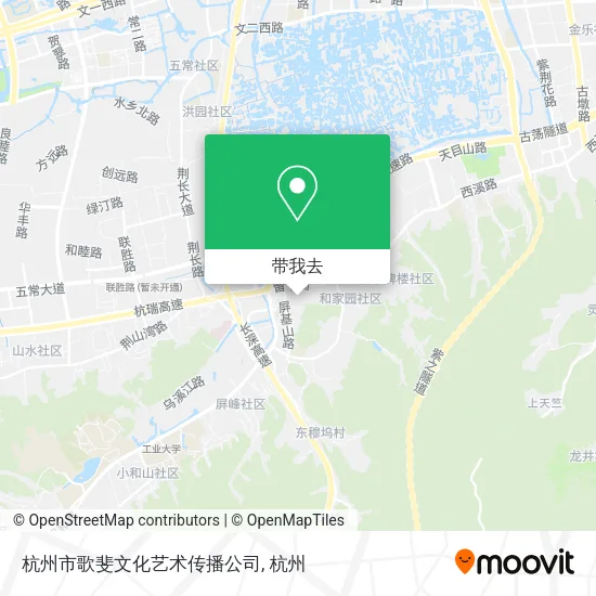 杭州市歌斐文化艺术传播公司地图