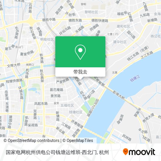 国家电网杭州供电公司钱塘运维班-西北门地图