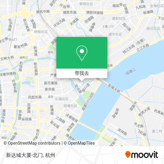 新达城大厦-北门地图