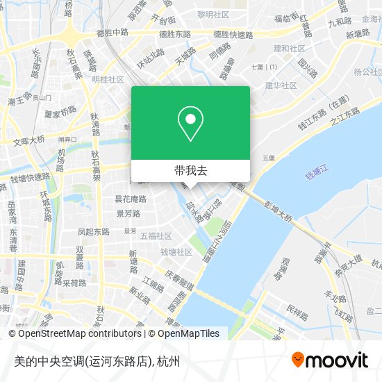 美的中央空调(运河东路店)地图