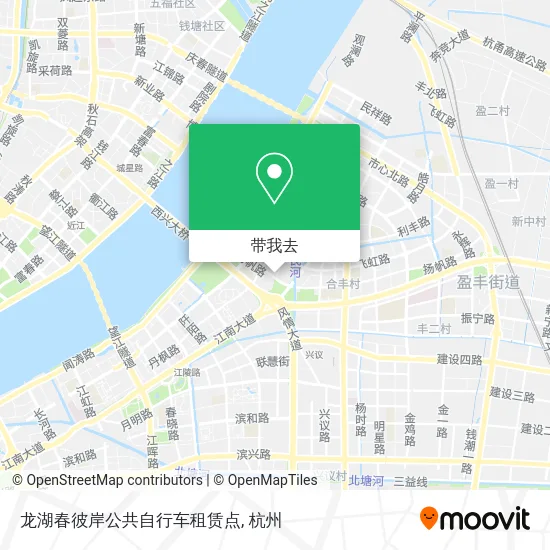 龙湖春彼岸公共自行车租赁点地图