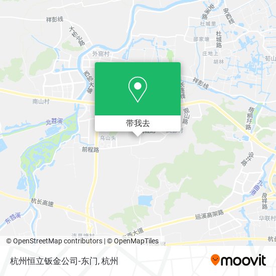 杭州恒立钣金公司-东门地图