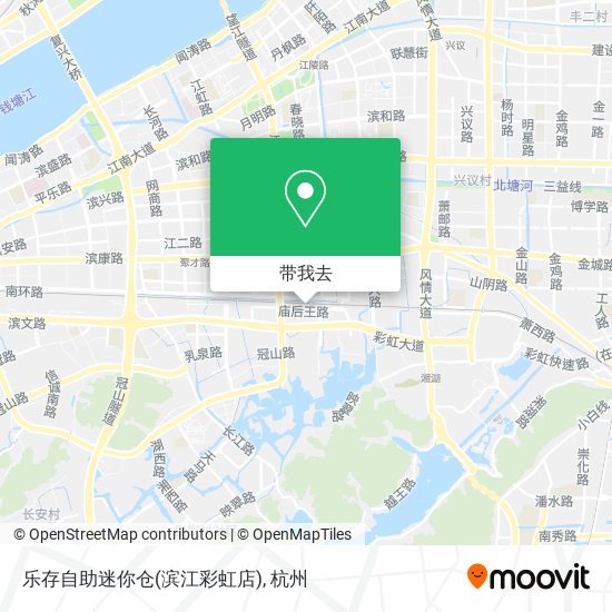 乐存自助迷你仓(滨江彩虹店)地图