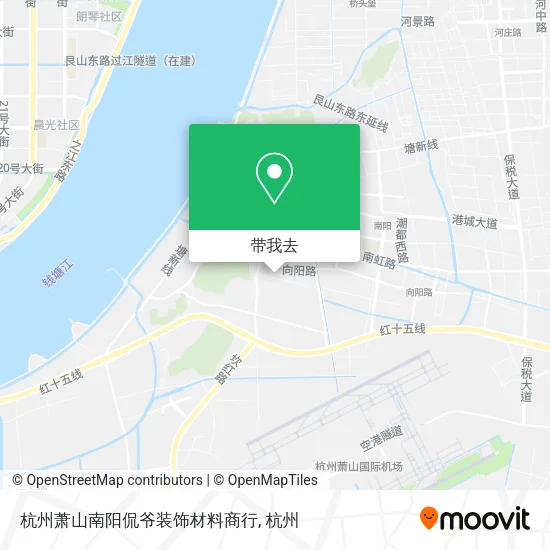 杭州萧山南阳侃爷装饰材料商行地图