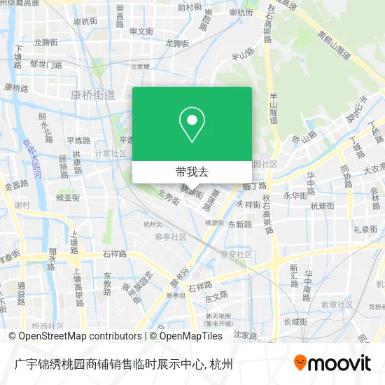 广宇锦绣桃园商铺销售临时展示中心地图