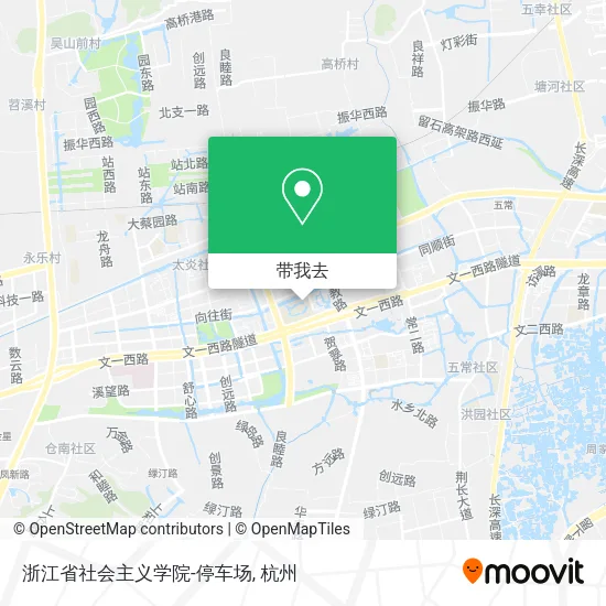 浙江省社会主义学院-停车场地图