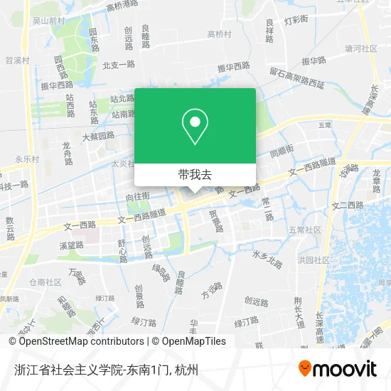 浙江省社会主义学院-东南1门地图