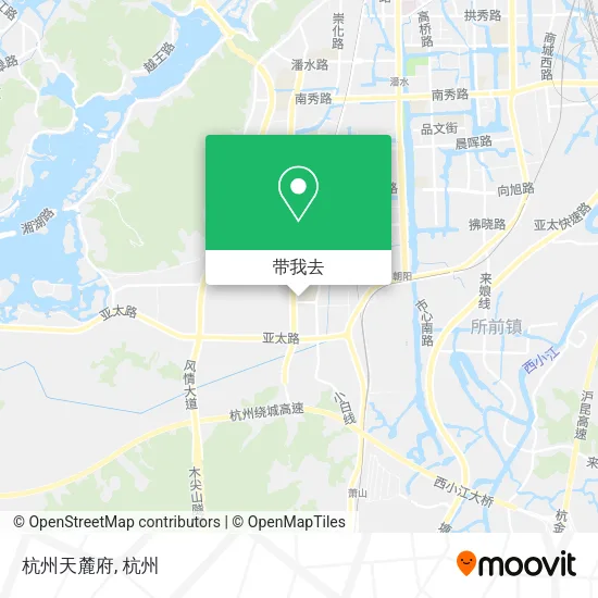 杭州天麓府地图